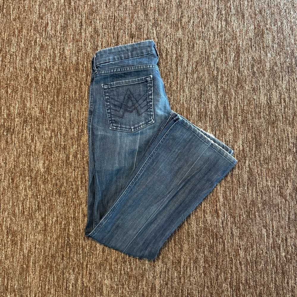 Vintage 7 For All Mankind A Pocket Dark Wash Jeans size 28 - Picture 3 of 9